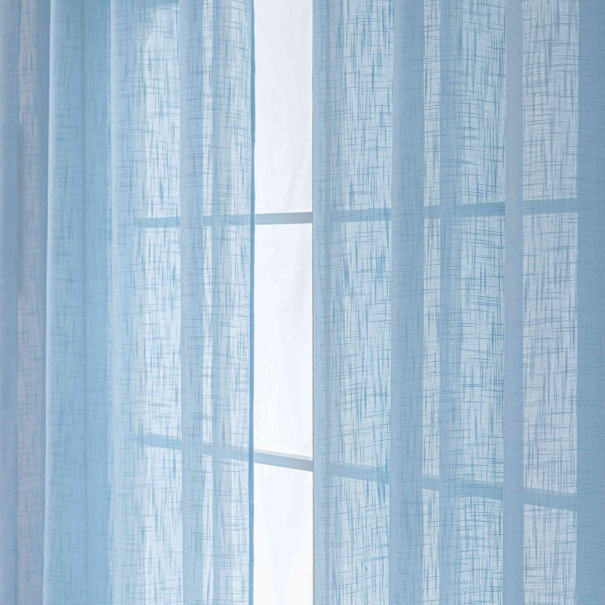 GARDINE SEOUL HxB 245x140 cm Hellblau - Hellblau, Textil (140/245cm) - Gardinenbox