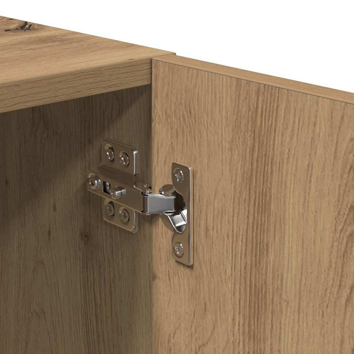 LOWBOARD mit 4 Fächern, 4 Türen 180/31,5/40 cm aus Holzwerkstoff in Artisan-Eiche Dekor - Eiche Artisan, Holz (180/40/31.5cm) - vidaXL