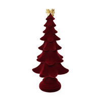 TISCH Weihnachtsbaum HTHD0181 - Rot, Kunststoff (15/42/19cm) - Hometopia