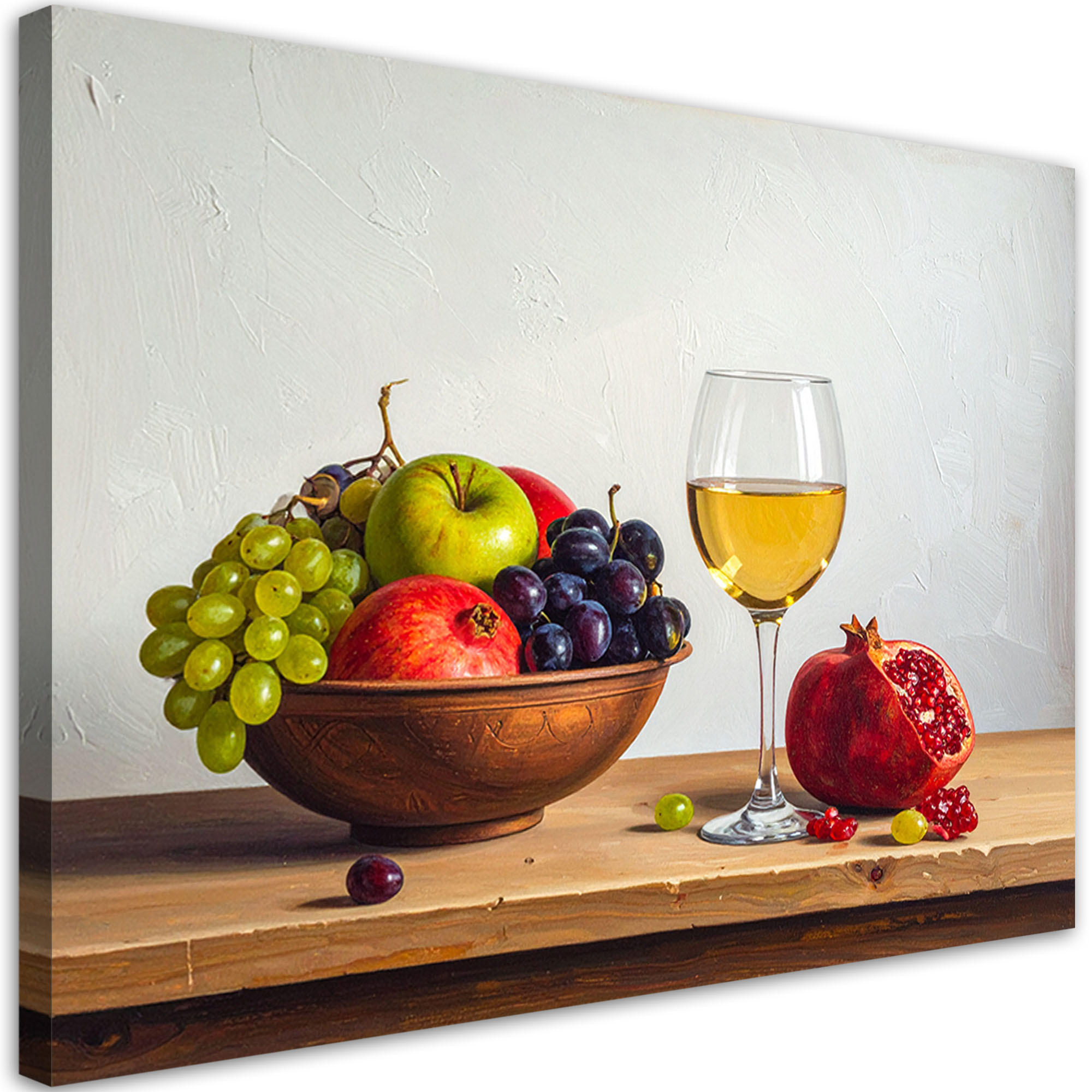 LEINWANDBILD Essen & Trinken 100x70cm - Multicolor, Textil (100/70cm) - Feeby