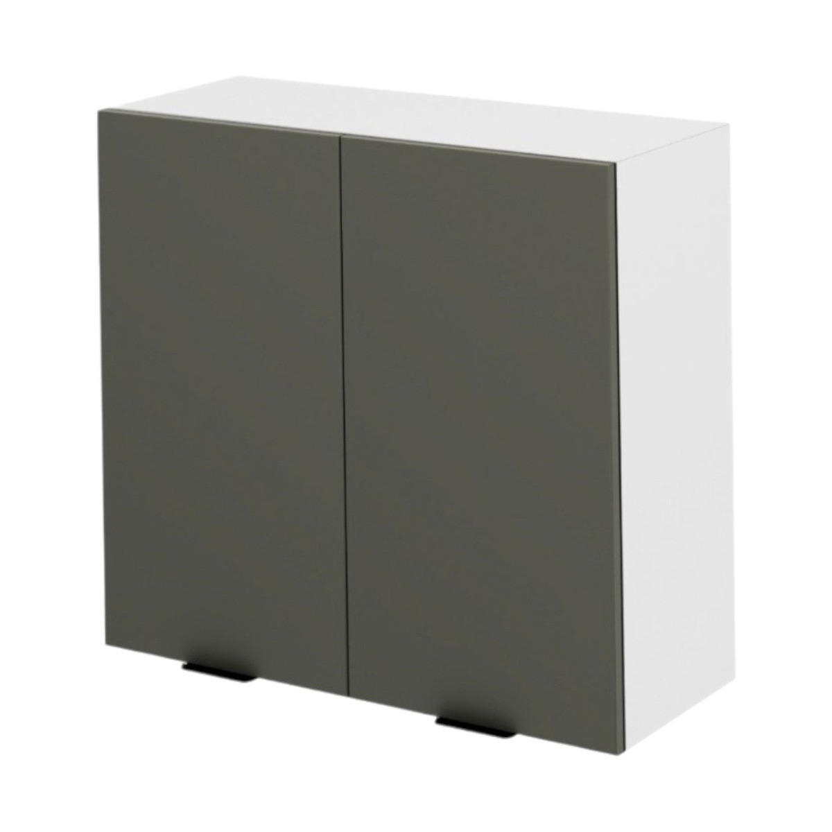 OBERSCHRANK – 80 cm – KU-W80 – Lunara – Dunkelgrau - Dunkelgrau, Holzwerkstoff (80/72/30cm) - hi-markt
