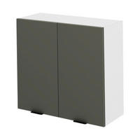 OBERSCHRANK – 80 cm – KU-W80 – Lunara – Dunkelgrau - Dunkelgrau, Holzwerkstoff (80/72/30cm) - hi-markt