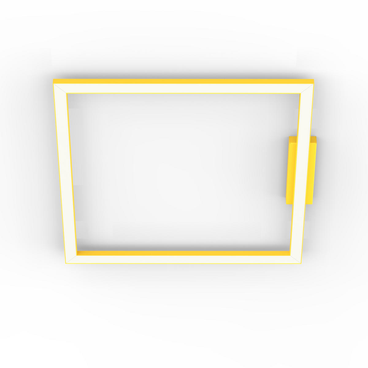 LED-DECKENLEUCHTE - Gelb, Metall (60/60/100cm) - Lumicom