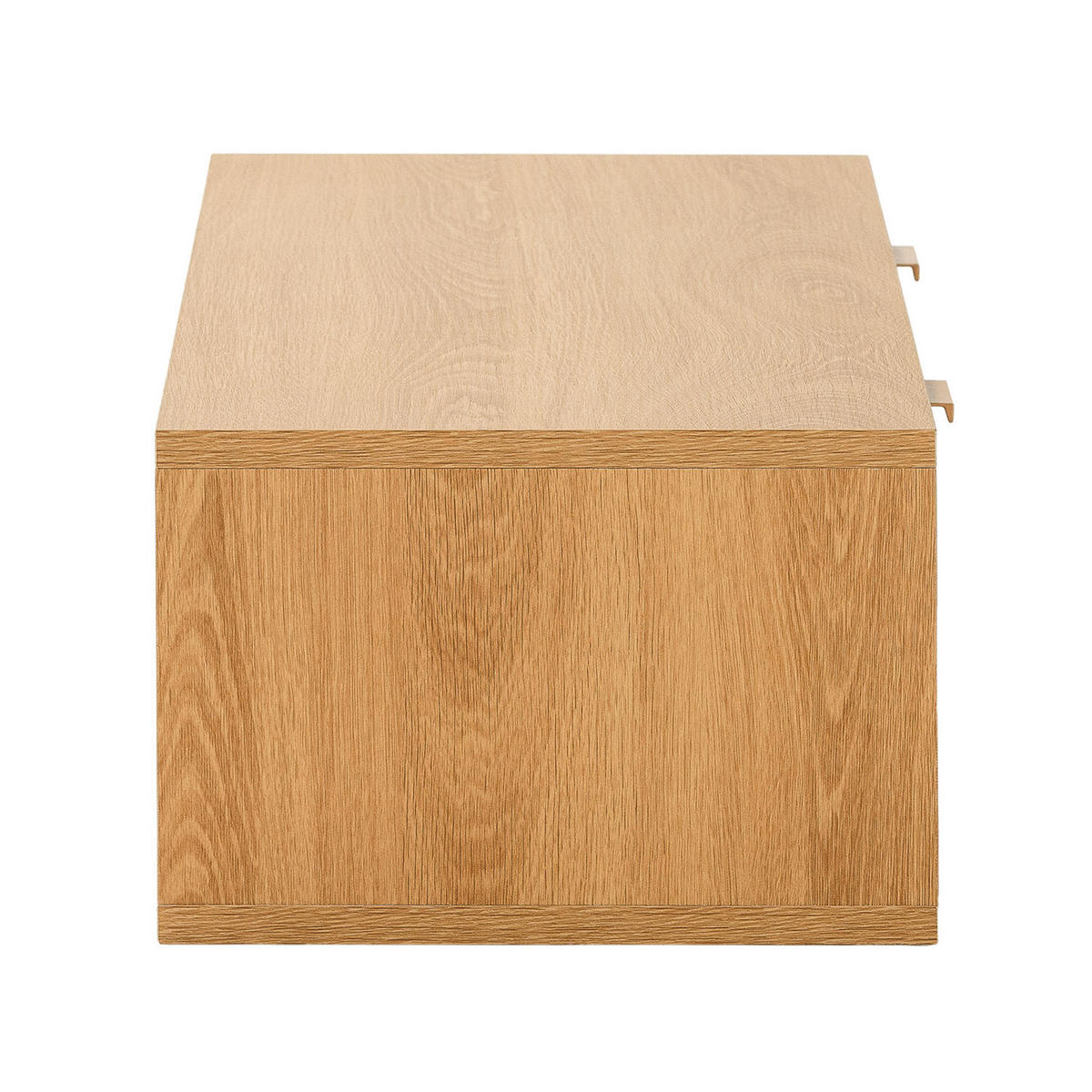 KONSOLENTISCH schwebender Lluvia 2 schubladen Eiche-Optik - Honigeiche, Holzwerkstoff (100/20/30cm) - VS Venta-stock