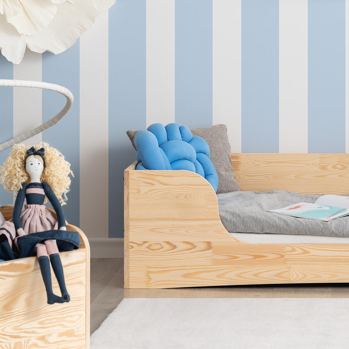 POSTEL 90/190 Irina Přírodní dřevo - hnědá, dřevo (90/190cm) - Petits-meubles