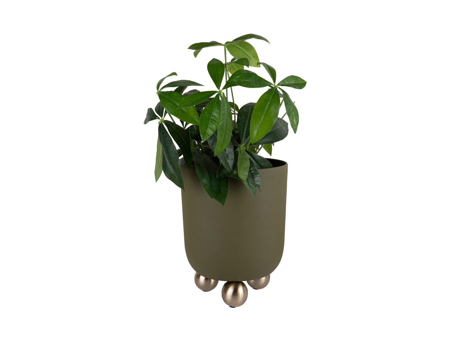 BLUMENTOPF Estilo Grün Ø26/32 cm - Grün, Metall (32cm) - Present Time