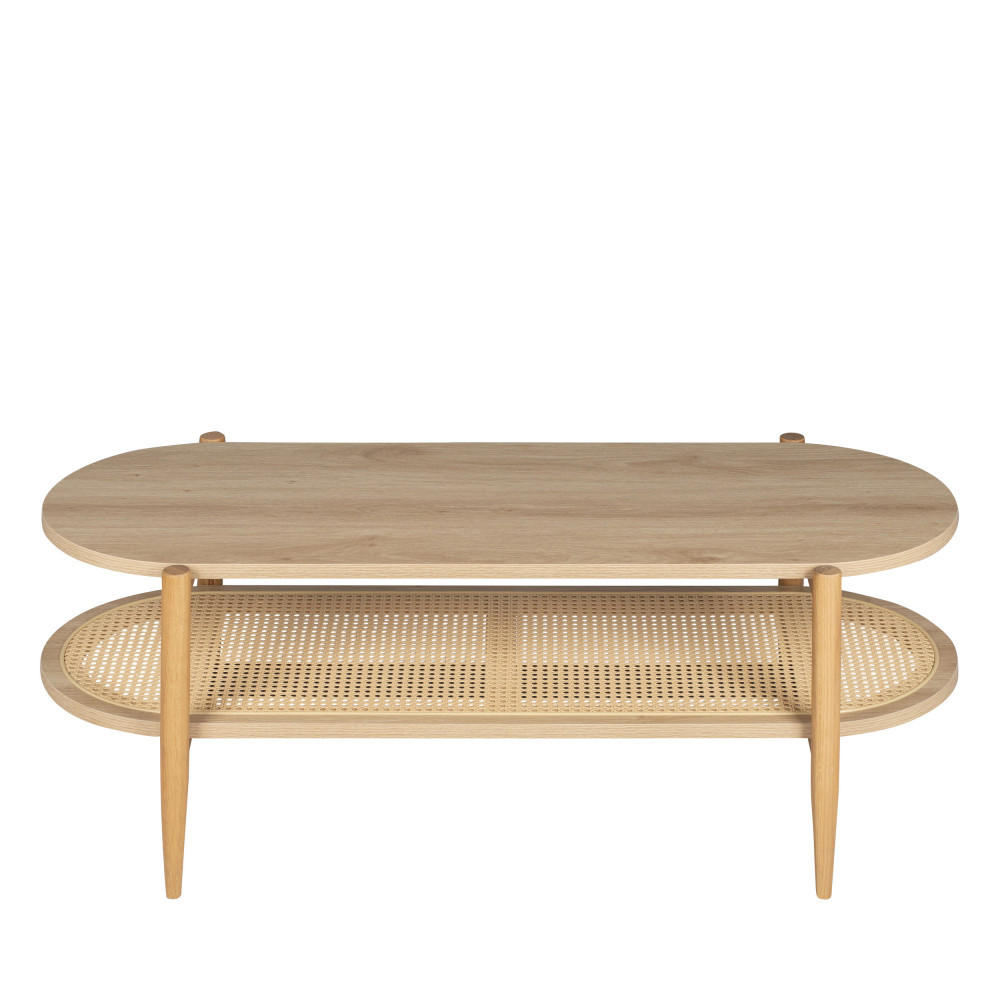 COUCHTISCH - Klares Holz - Eschefarben, Holz (120/50/40cm) - Drawer