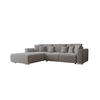 ECKSOFA GUSTO L Monolith 85 Links mit Schlaffunktion - Dunkelgrau, Textil (279/193cm) - Bedante
