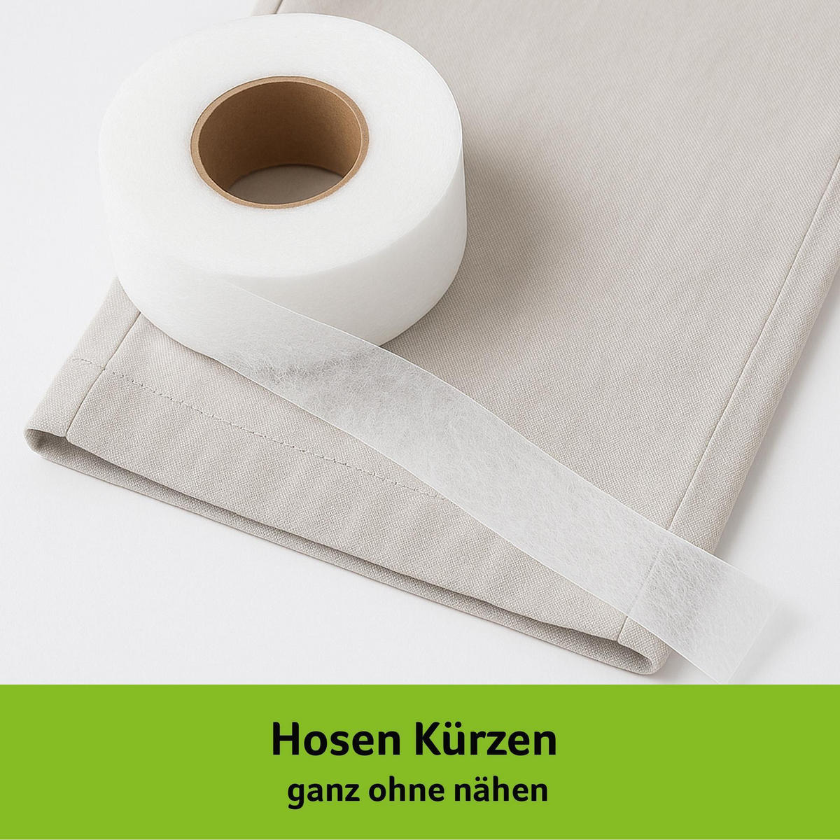 BÜGELBAND zum Säumen ohne Nähen 3cm x 5m - Weiß, Textil (3/500cm) - Bestlivings