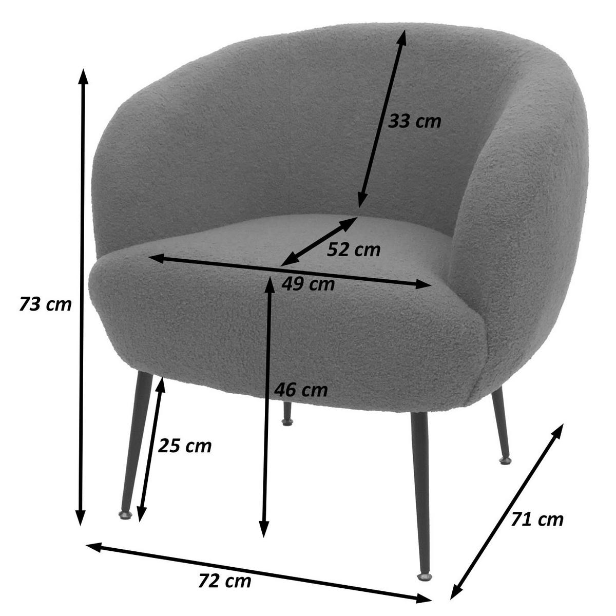 LOUNGE-SESSEL Purpur - Flieder, Textil (72/73/71cm) - MCW