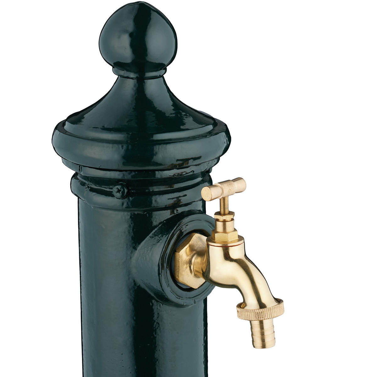 STANDBRUNNEN - Dunkelgrün, Metall (20.5/18/80cm) - Relaxdays