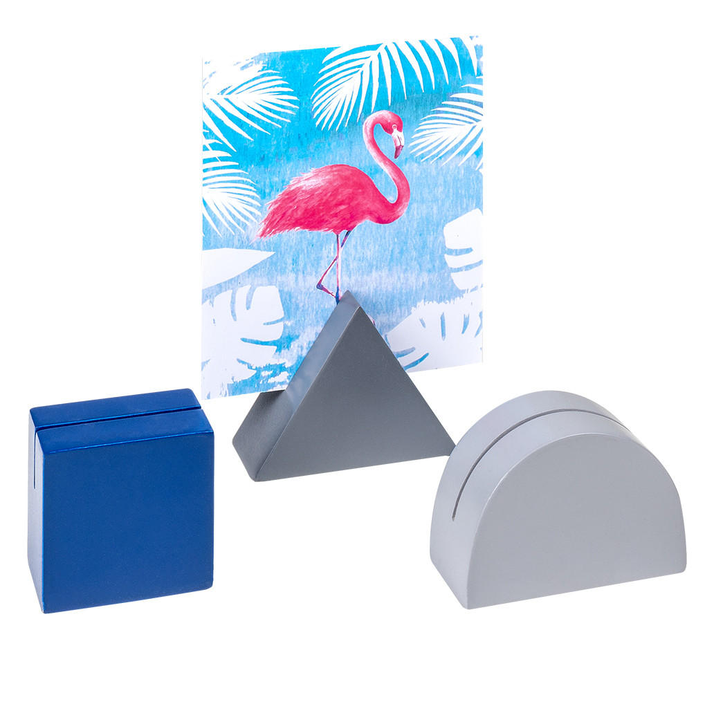 BILDERRAHMEN Geometrics Bildhalter, 3er Set - Multicolor, Holzwerkstoff (18.5/3/5.8cm) - EMIX24