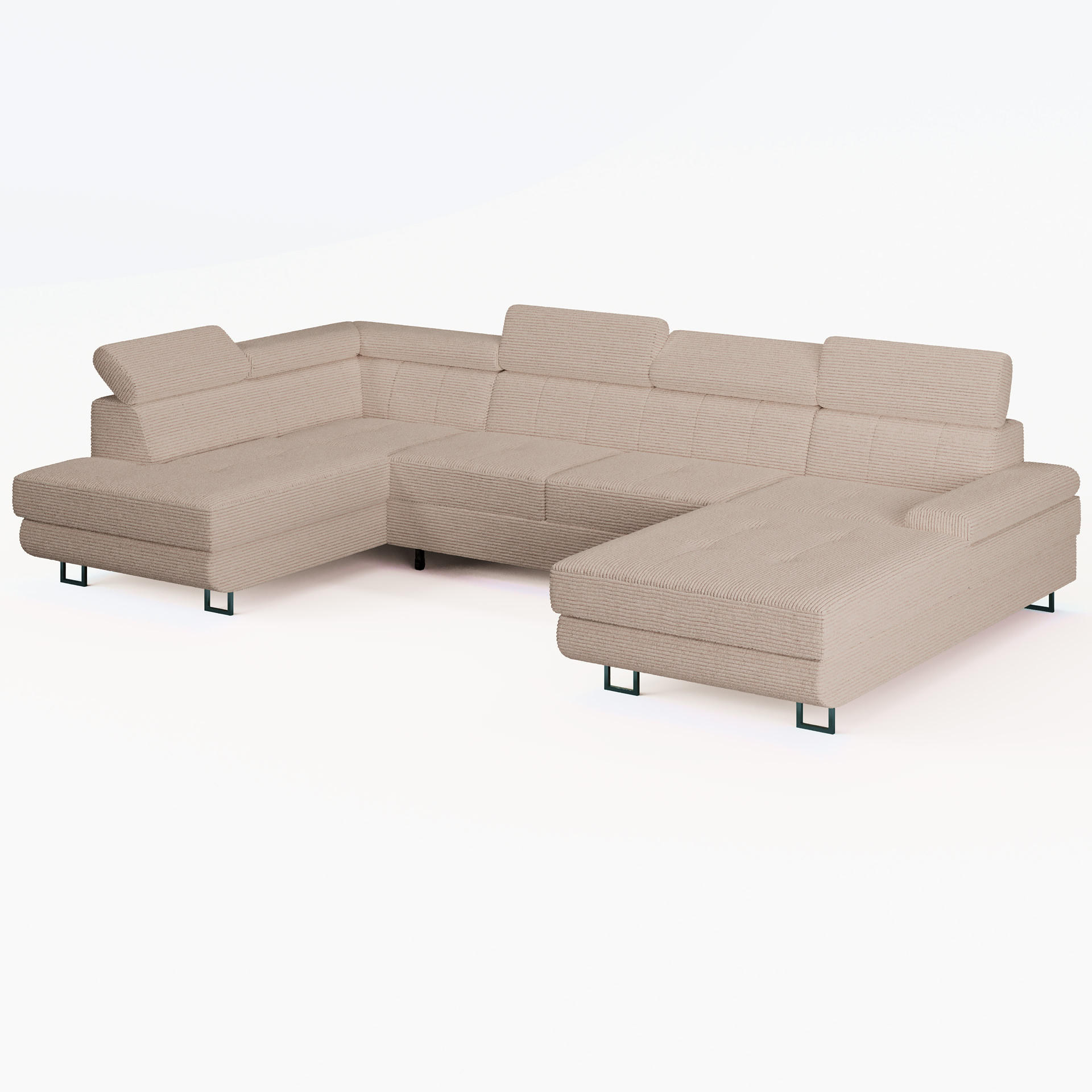 Barchello Wohnlandschaft Creme 335x90x190 cm