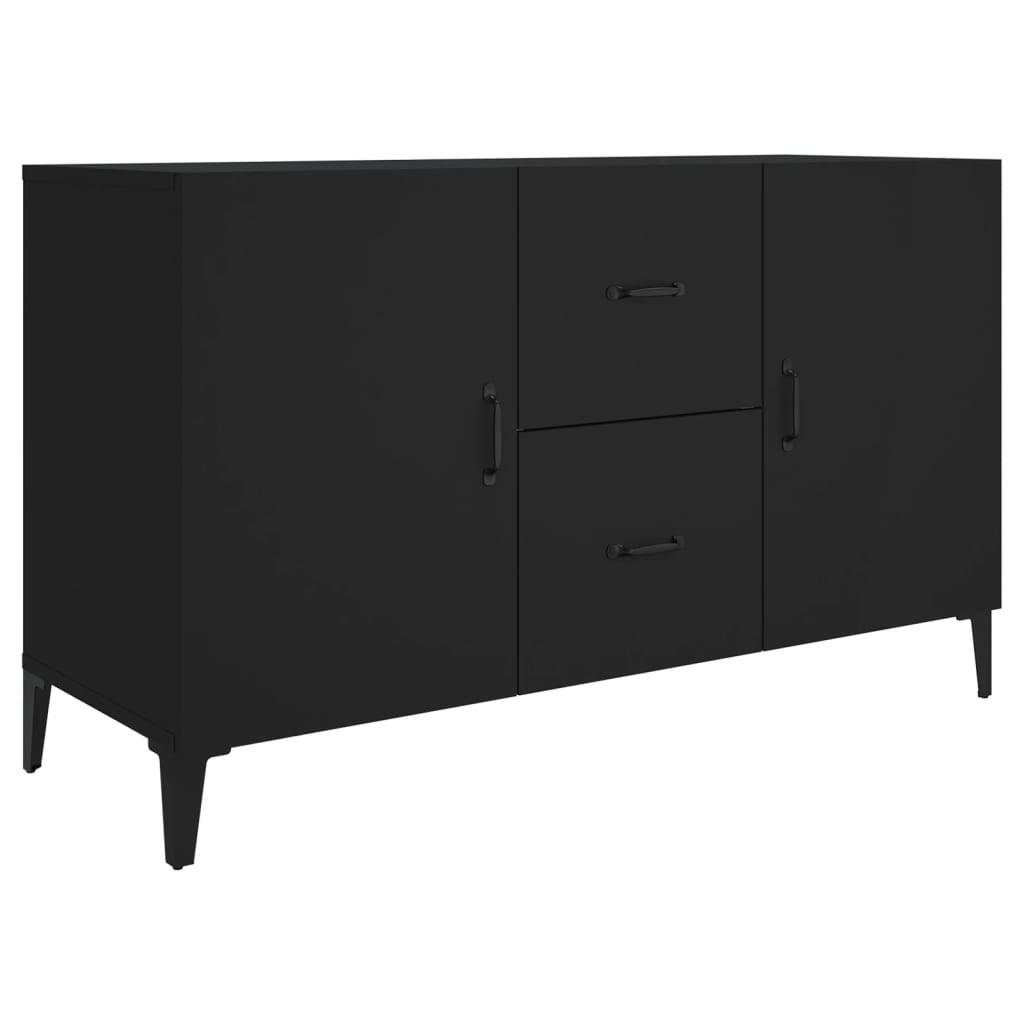 SIDEBOARD Schwarz 100x36x60 cm Holzwerkstoff - Schwarz, Holzwerkstoff (100/60/36cm) - furnicato