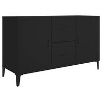 SIDEBOARD Schwarz 100x36x60 cm Holzwerkstoff - Schwarz, Holzwerkstoff (100/60/36cm) - furnicato