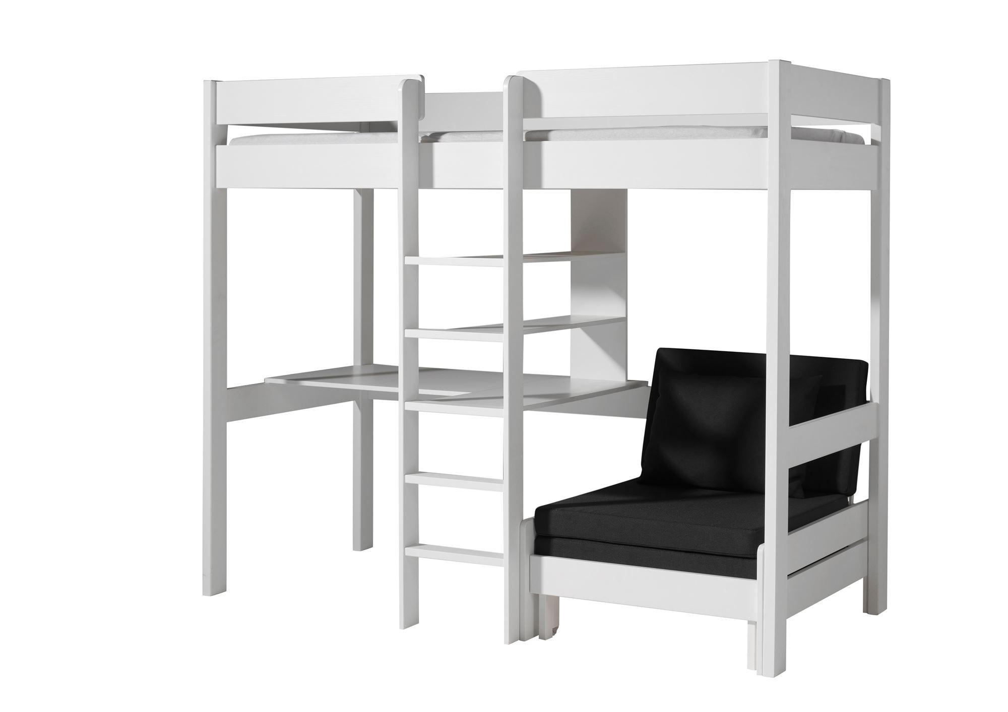 HOCHBETT Karolina 208x175x105/206 aus Massivholz in Weiß - Weiß, Holz (90/200cm) - 58aufmkessel