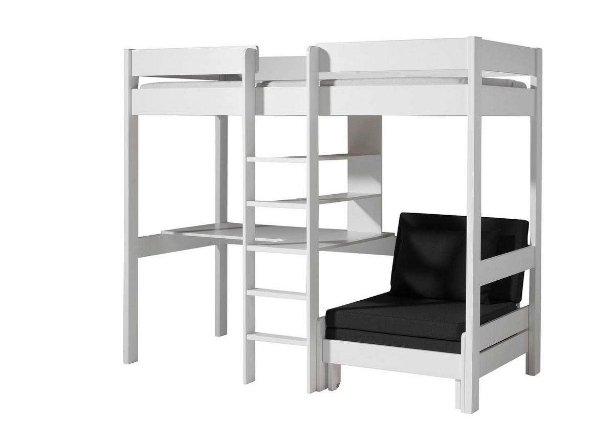 HOCHBETT Karolina 208x175x105/206 aus Massivholz in Weiß - Weiß, Holz (90/200cm) - 58aufmkessel