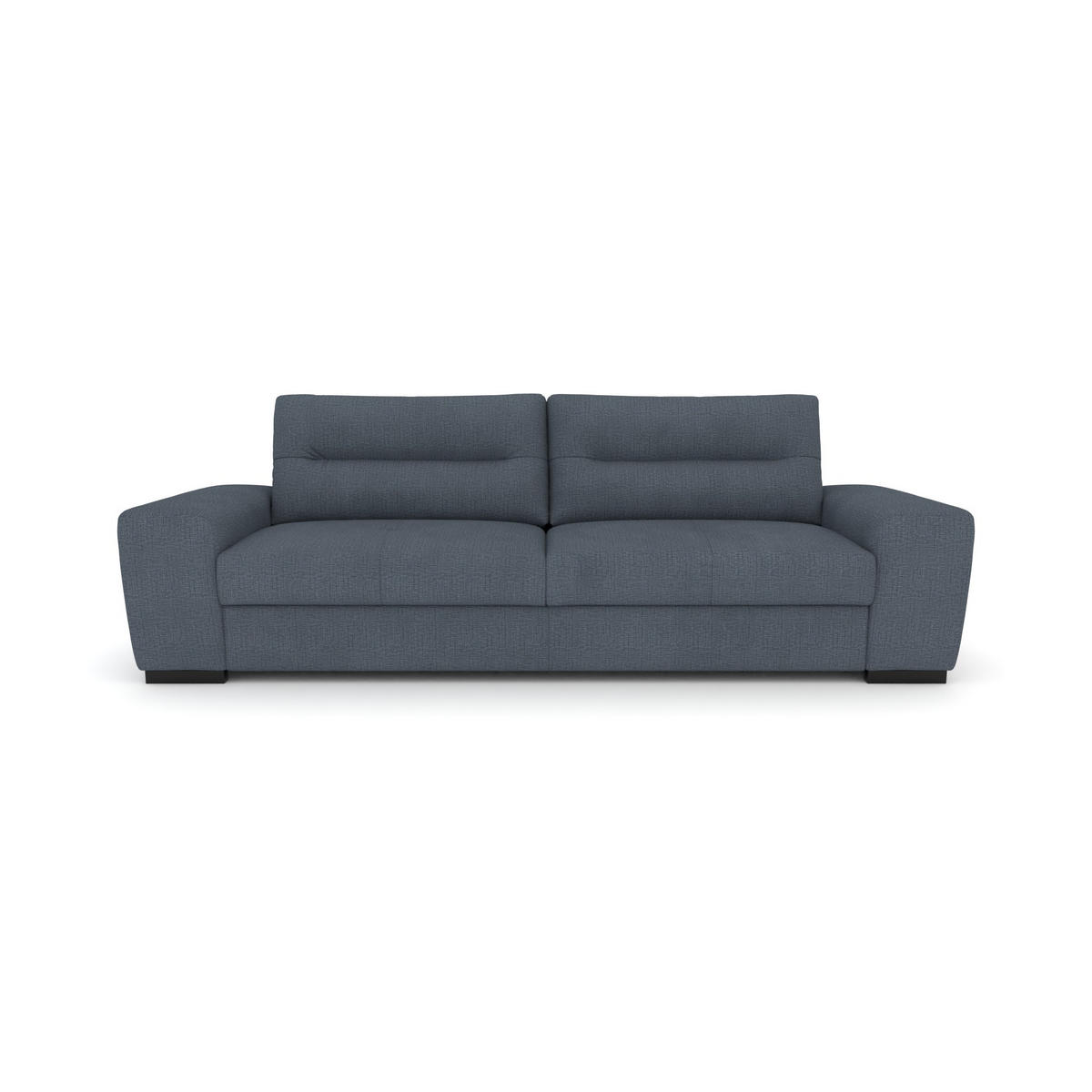 3-SITZER Carlisle Chenille Blau 274/97/93 cm - Blaugrau, Kunststoff/Textil (274/93/97cm) - foamnova