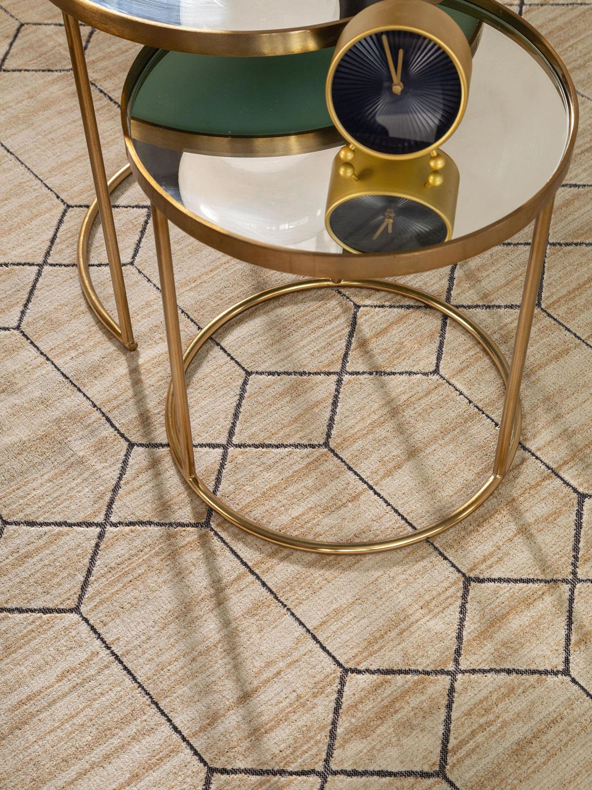 TEPPICH Teppich Daisy Beige - Beige, Textil (100/1cm) - KUNSTLOFT