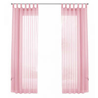 SCHLAUFENGARDINEN Voile 2er Set 225x140 cm Hellrosa - Rosa, Textil (140/225cm) - Gardinenbox.eu