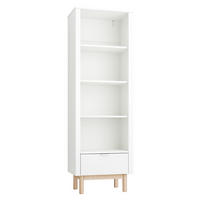 KNIHOVNA Miloo Bílá - bílá, kompozitní dřevo (65/198/42cm) - Petits-meubles