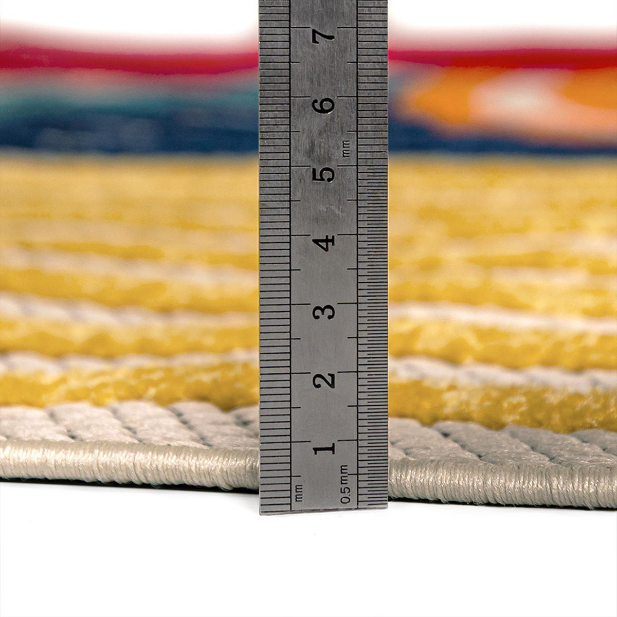 TEPPICH In-& Outdoor Fano Primula Mazovia 200x300cm Rot Gelb Abstrakt Kurzflor - Gelb, Textil (200/300cm) - Mazovia