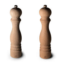 MÜHLENSET Paris Nature 30cm Pfeffer- & Salzmühle Buchenholz Stahlmahlwerk - Braun, Holz (6.7/30/6.7cm) - PEUGEOT