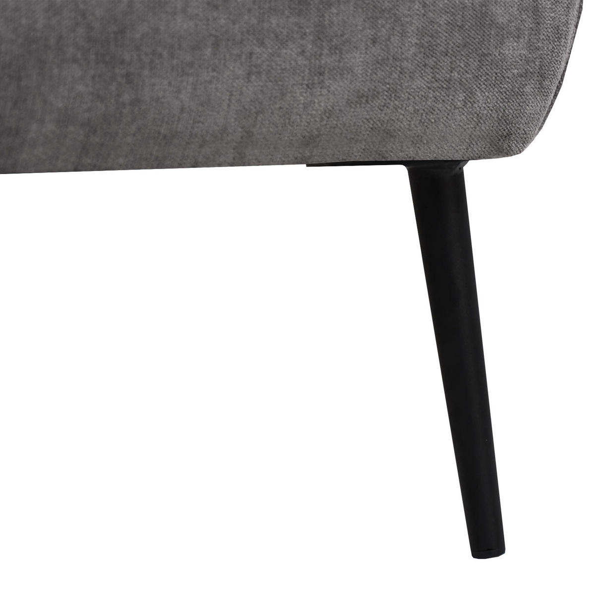 ČALOUNĚNÁ POSTEL Nuit, dvoulůžko 160x200 cm bez matrace, žinylková látka, tmavě šedá - tmavě šedá, textil (160/200cm) - Beautysofa