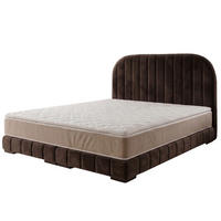 POLSTERBETT LEON3 160x 200 cm Farbe: Braun - Braun, Textil (160/200cm) - A&J MöbelLand