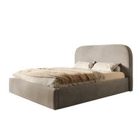 BETT 90x200 - Polsterbett mit Bettkasten und Holzrahmen - Modern Betten - Weicher Jasminstoff - Kollektion Verona - Beige - Beige, Holz/Textil (90/200cm) - Alpi-Möbel