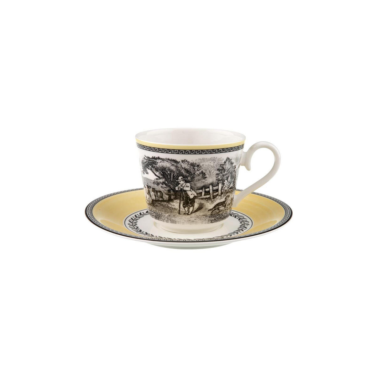 FRÜHSTÜCKSTASSE MIT UNTERTASSE Audun Ferme bunt 350 ml - Multicolor, Keramik (18/10.5/18cm) - Villeroy & Boch