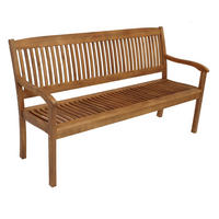 GARTENBANK Menorca 3-Sitzer aus Akazienholz - Braun, Holz (157/89/63cm) - TPFGarden