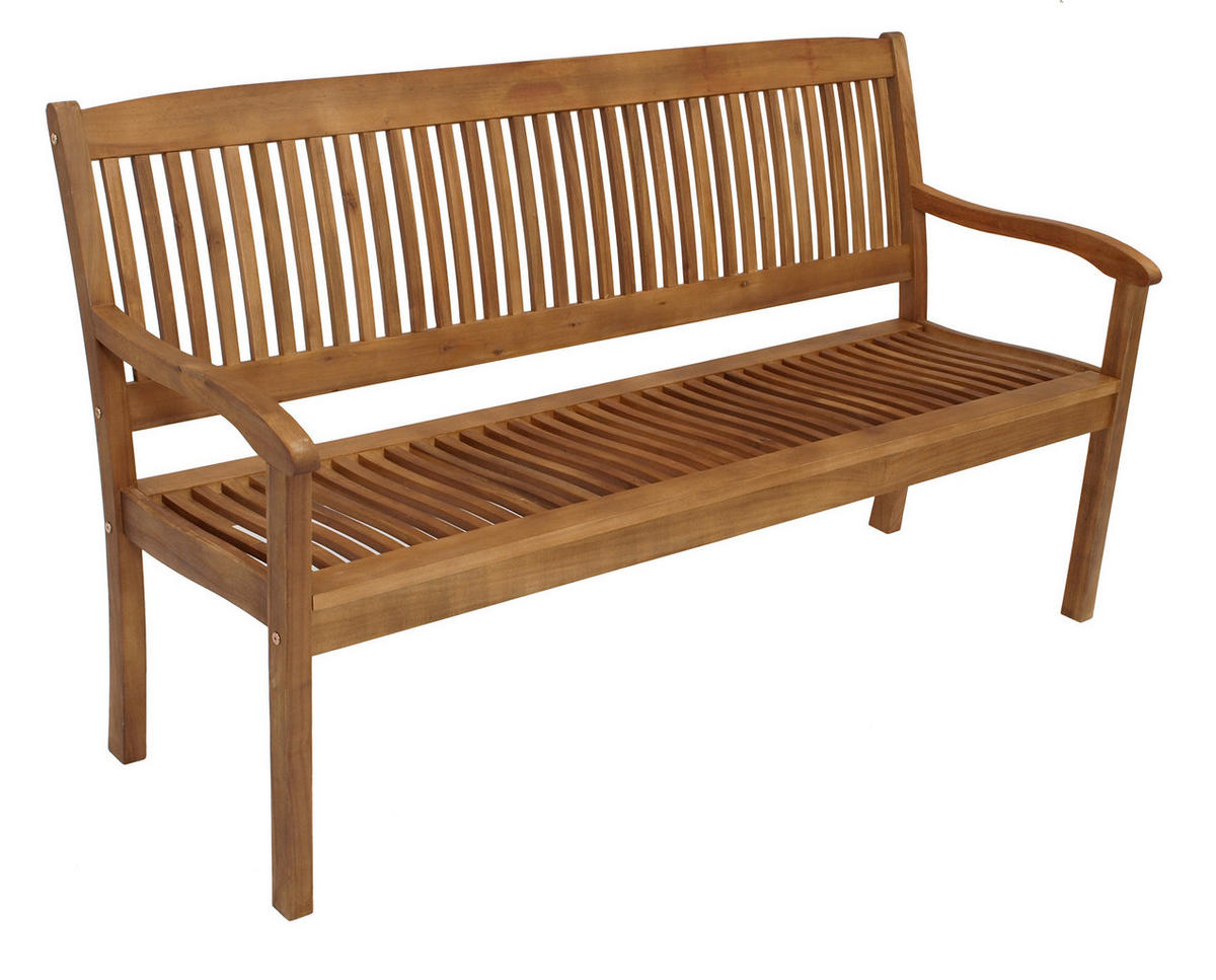 GARTENBANK Menorca 3-Sitzer aus Akazienholz - Braun, Holz (157/89/63cm) - TPFGarden