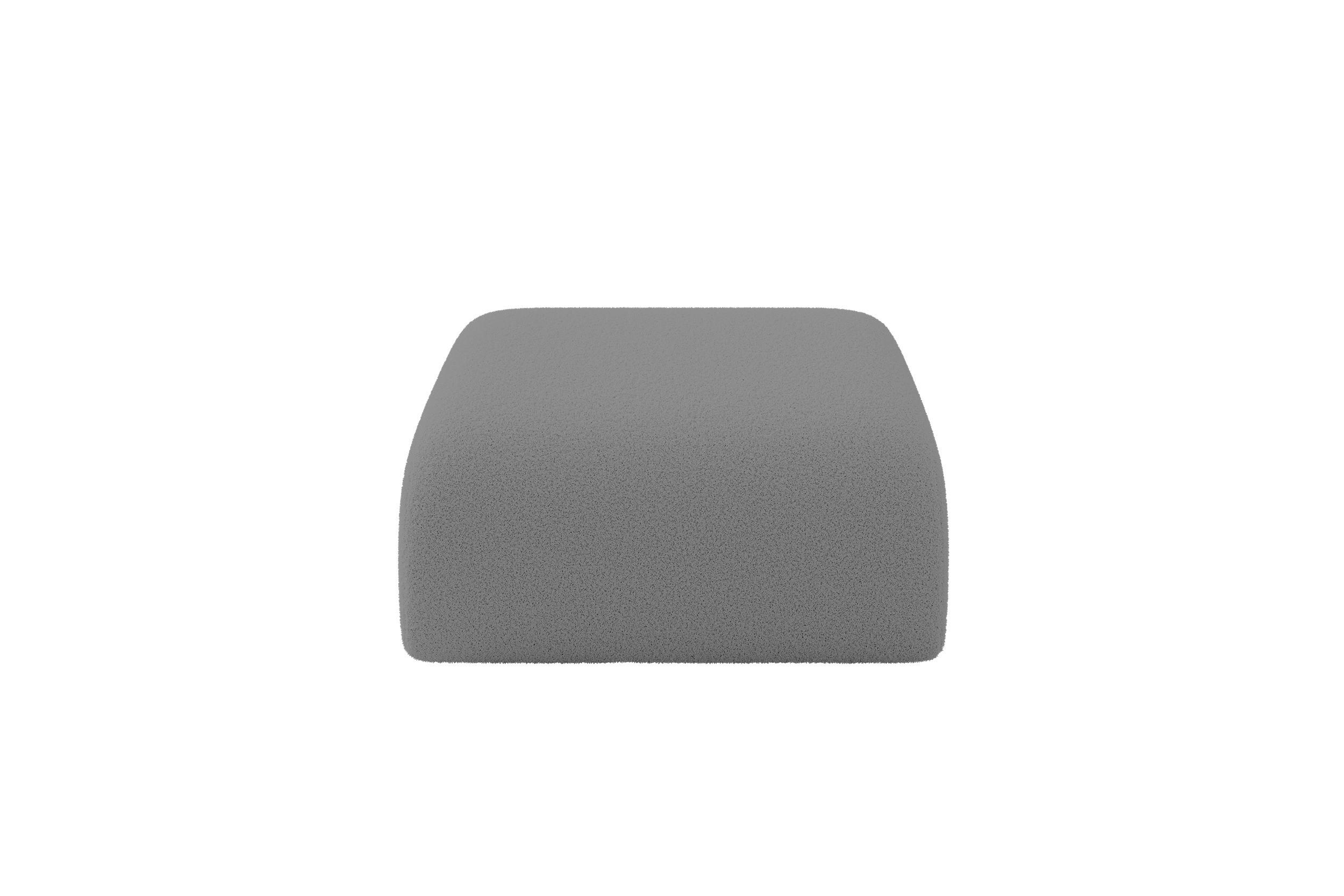 ALTDECOR MODULÁRNÍ TABURET MIRA-PUF 91x89x40 cm, šedý, buklé