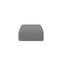 POUF MIRA-PUF 91x89x40 Grau cm Bouclé Modular Sitzhocker - Platinfarben/Schwarz, Holzwerkstoff/Kunststoff (91/40/89cm) - ALTDECOR