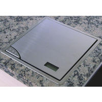 EINBAUWAAGE Arbeitsplatte Elektronische Küchenwaage Küche Edelstahl max. 5 kg - Edelstahlfarben, Metall - Livingpoint24