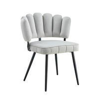 STUHL-SET DE-36559 2 Stück mit Metallbeinen Hellgrau - Grau, Metall (48/80/60cm) - ComfortXL