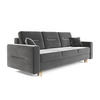 SOFA Bergen mit Schlaffunktion - Grau, Textil (234/90/95cm) - SIMKAM Furniture