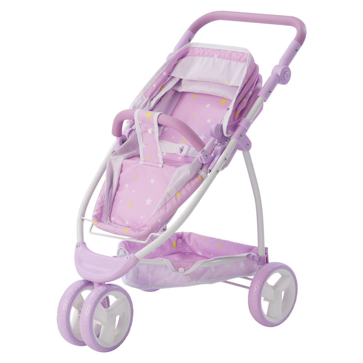 PUPPENWAGEN 2-in-1, Lila, 69cm - Lila, Kunststoff (41.3/69.2/55.9cm) - Teamson Kids
