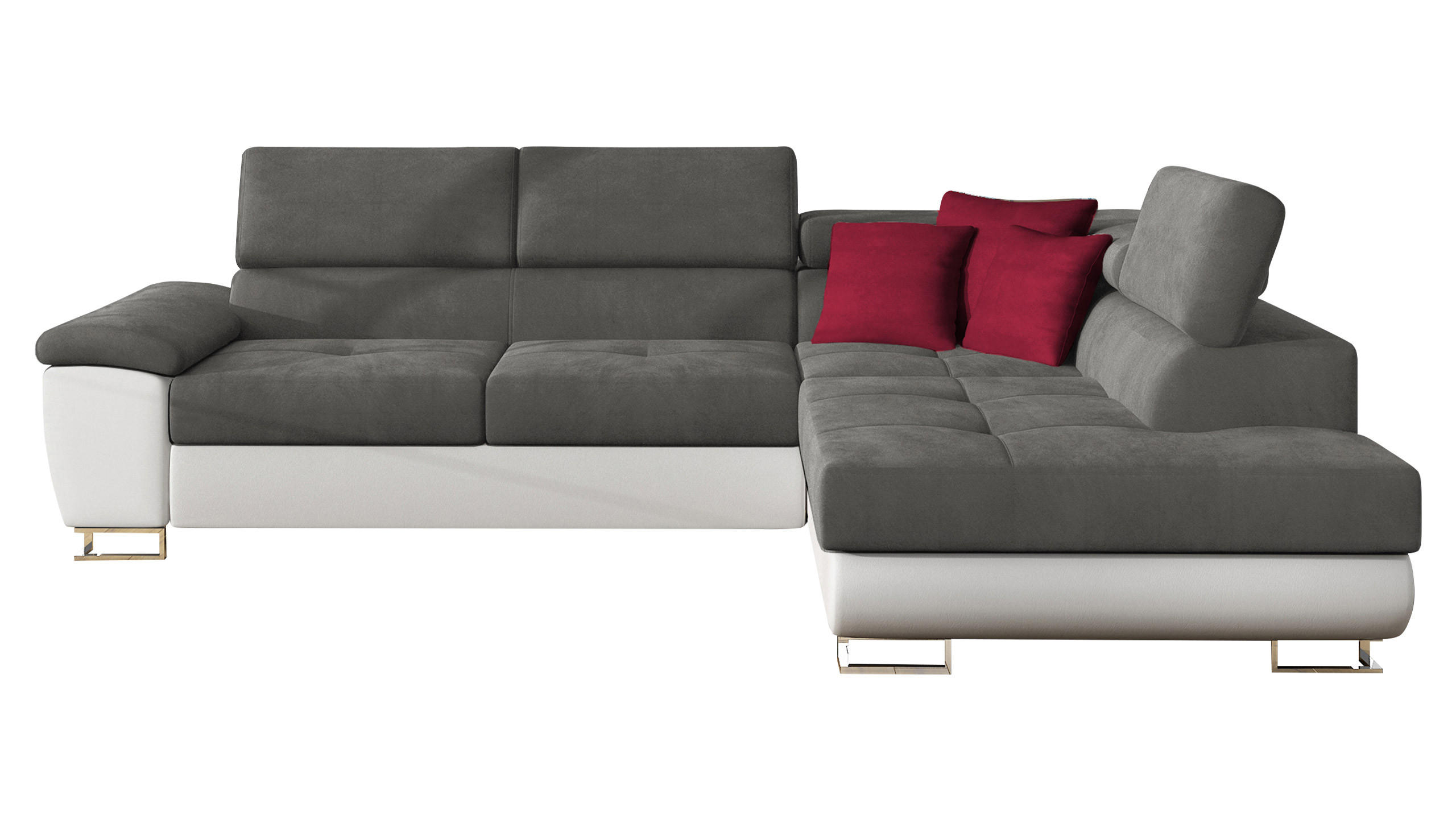ECKSOFA Cotere, Seite: Rechts - Multicolor, Holz/Textil (270/202cm) - MIRJAN24