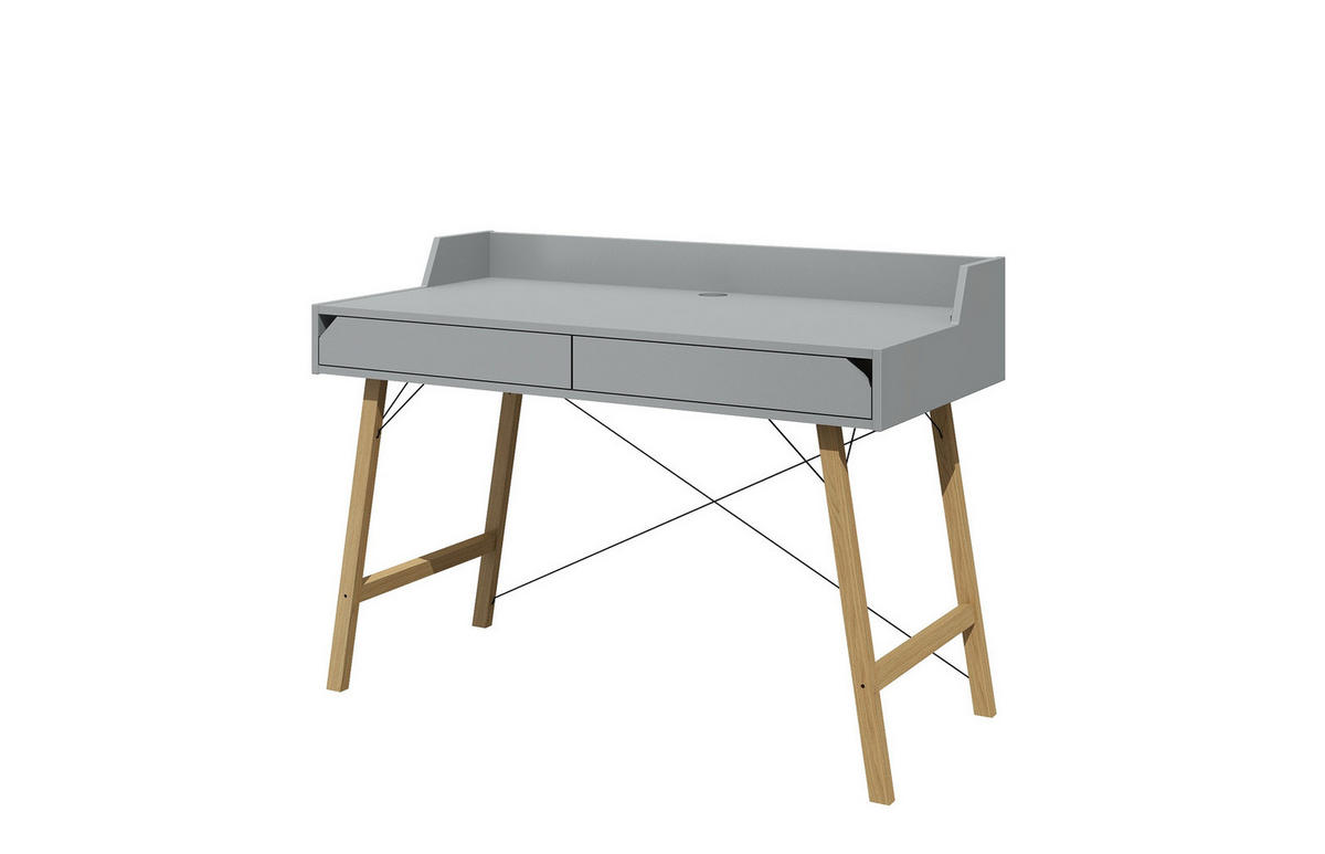 KINDERSCHREIBTISCH Lotta - Grau, Holzwerkstoff (120/76/60cm) - RAUMHIRSCH FURNITURE