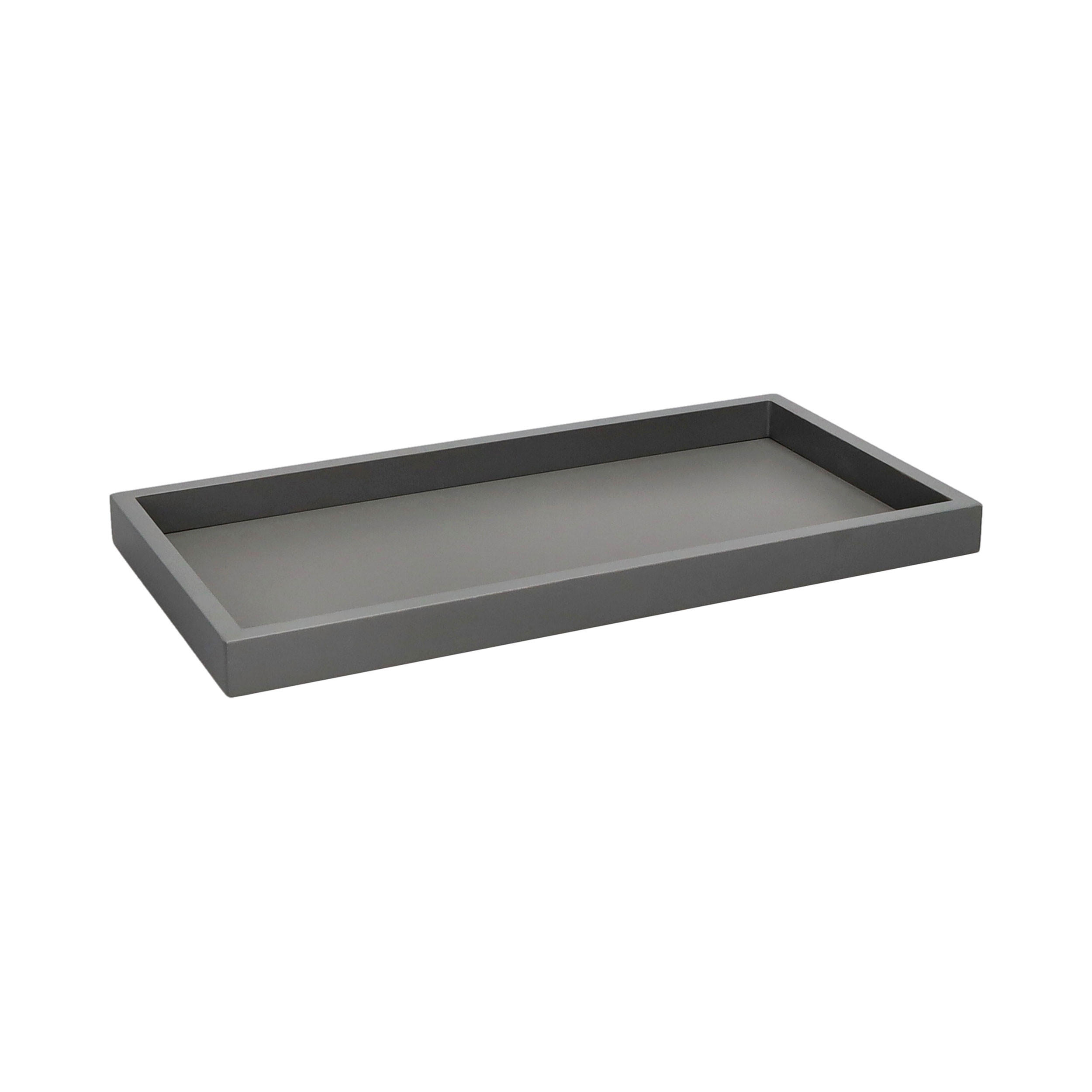 DEKOTABLETT Neo, rechteckig, MDF, Grau / Dunkelgrau, 30 x 15 cm - Grau, Holzwerkstoff (2cm) - Gift Company
