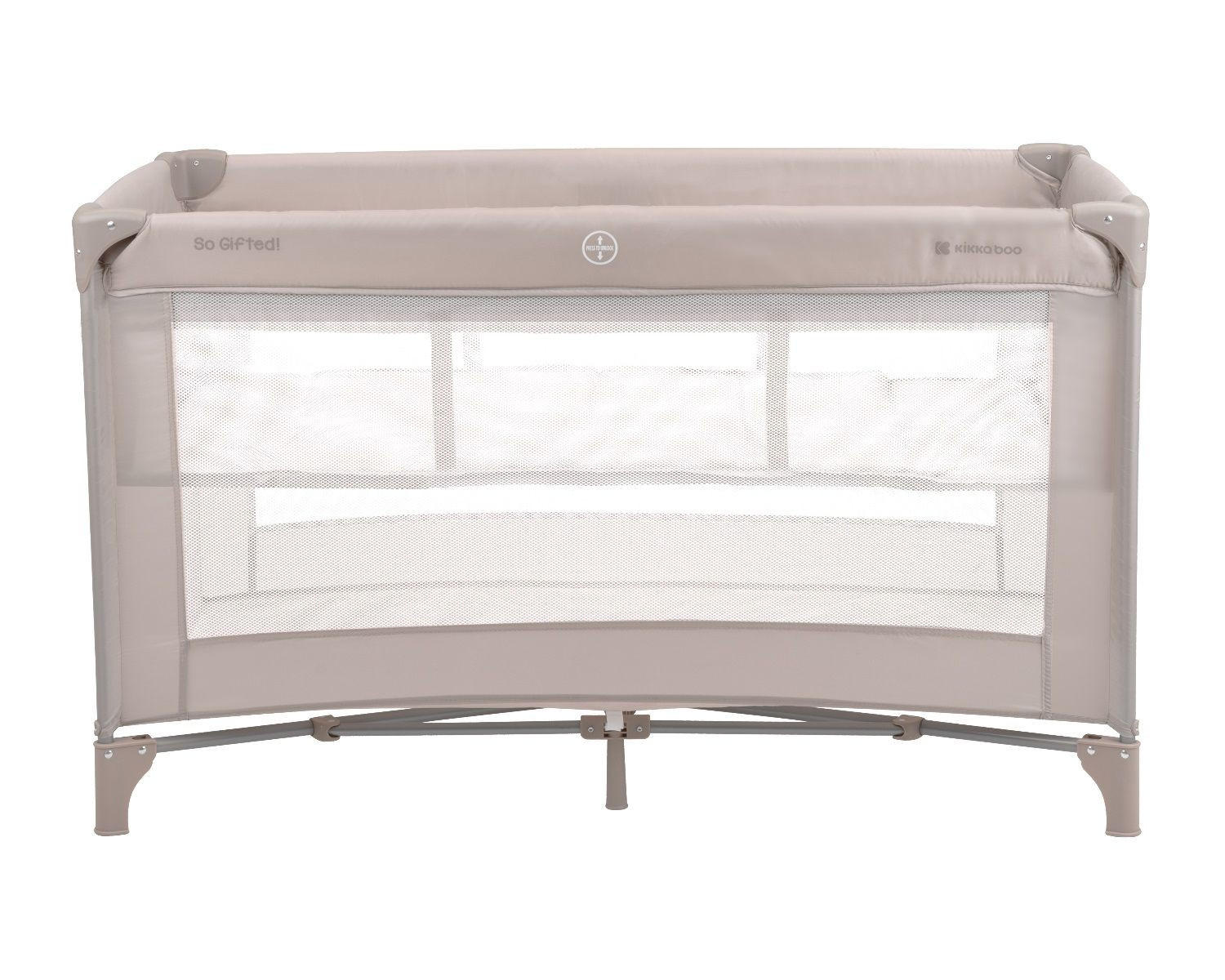REISEBETT So Gifted braun 2 Ebenen Matratze, Tragetasche, Öffnung - Braun, Kunststoff (65/125cm) - Kikka boo