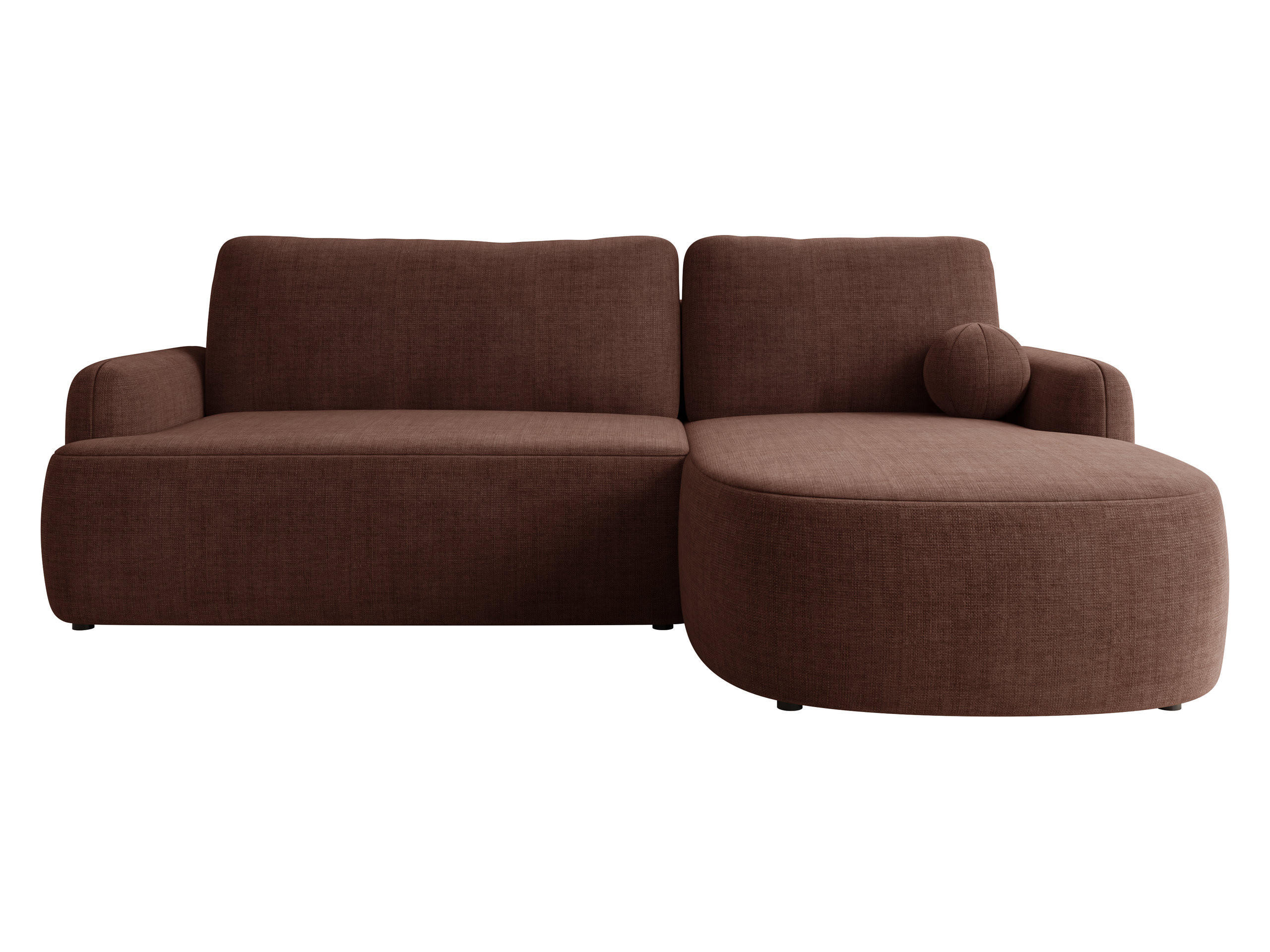 COLTAR Loridu Premium, Dreapta - culoare lemn de nuc/negru, material plastic/material textil (174/250cm) - MIRJAN24