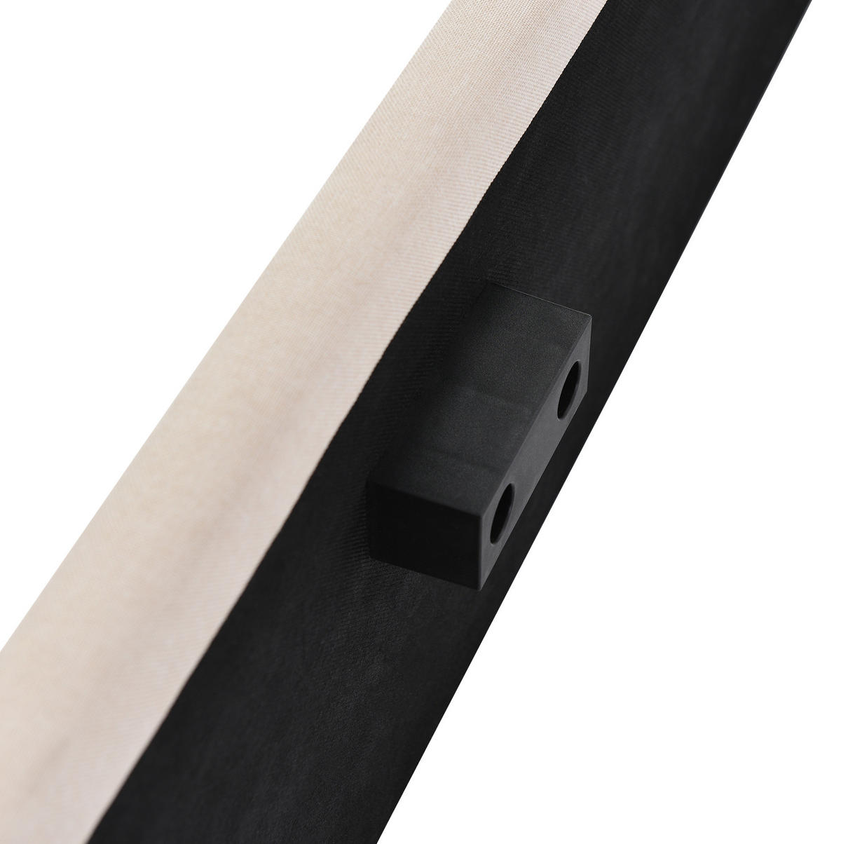 POLSTERBETT aus Leinen 180x200 cm Beige mit hydraulischem Bettkasten - Beige, Textil (180/200cm) - IVMEU