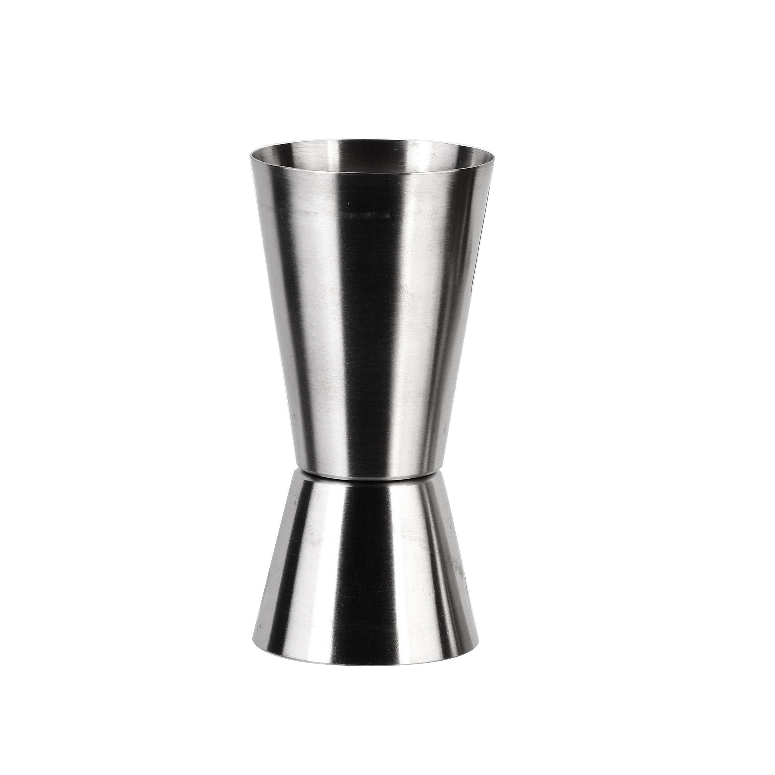MESSBECHER Basic Kitchen Silber 4.4/4.4/9.2 cm Metall - Silberfarben, Metall (4.4/9.2/4.4cm) - Mondex