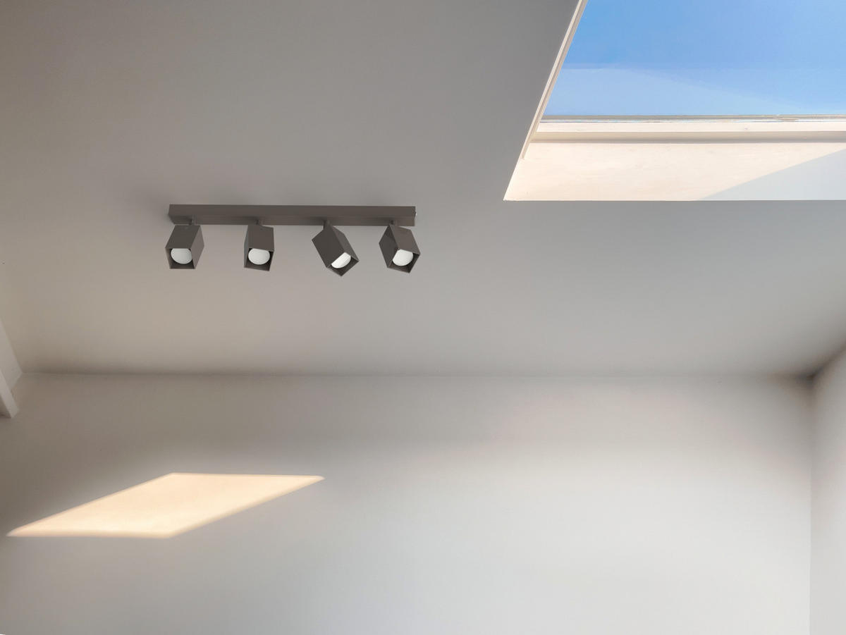 DECKENLEUCHTE - Graubraun, Metall (6/60/18cm) - Lumicom