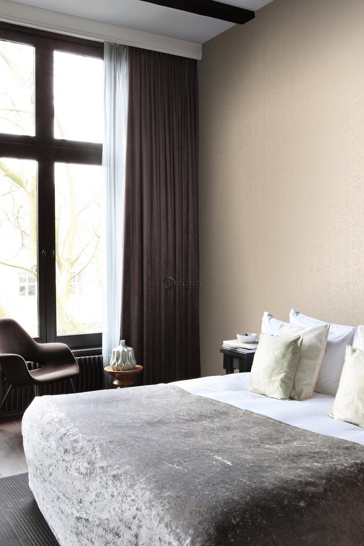 TAPETE Ornamente 53 cm x 10.05 m - Grau, Papier (53/1000cm) - Origin Wallcoverings