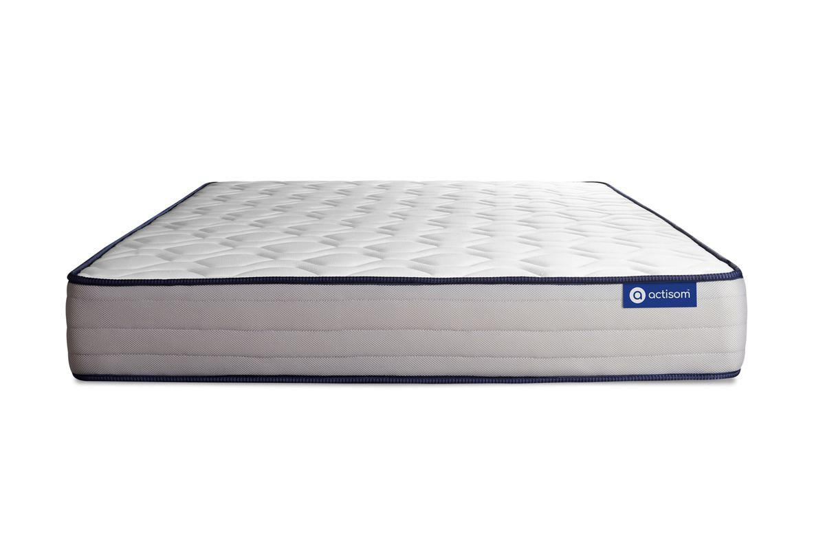 MATRATZE Actiflex form Taschenfederkern und Memory-Schaum 200 x 200 cm h3 - Weiß, Textil (200/200cm) - ACTISOM