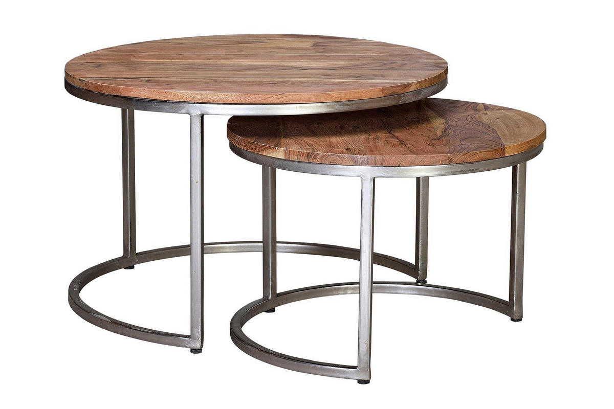 COUCHTISCH aus Mangoholz - Braun, Holz (70/70/46cm) - Giner y Colomer